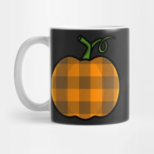 Plaid Pumpkin Mug